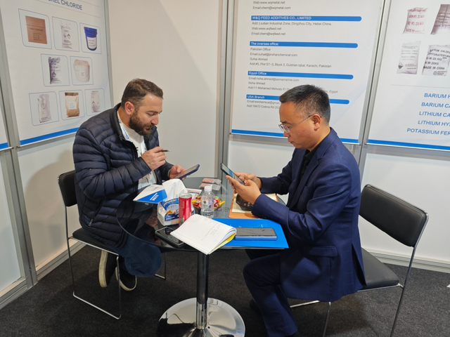 nickel carbonate product display at battery expo