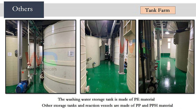 the washing water storage tank